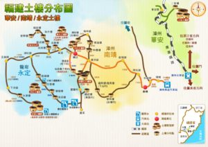 福建土樓分佈圖