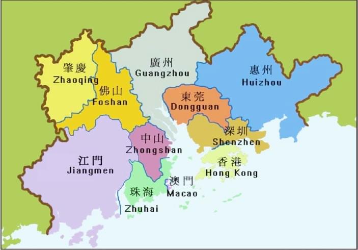 廣東-香港地圖